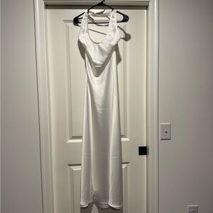 WeWoreWhat Halter Scoop Midi Dress